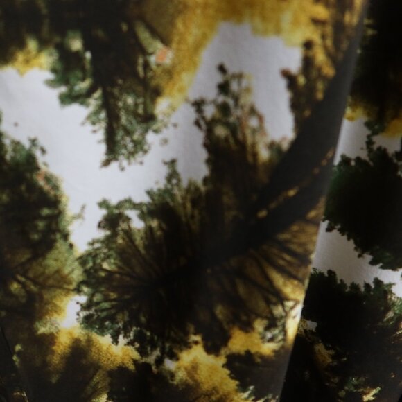 West African Stylish Halter Neck Dress in Green and White Tropical One Size NWOT - Picture 6 of 11